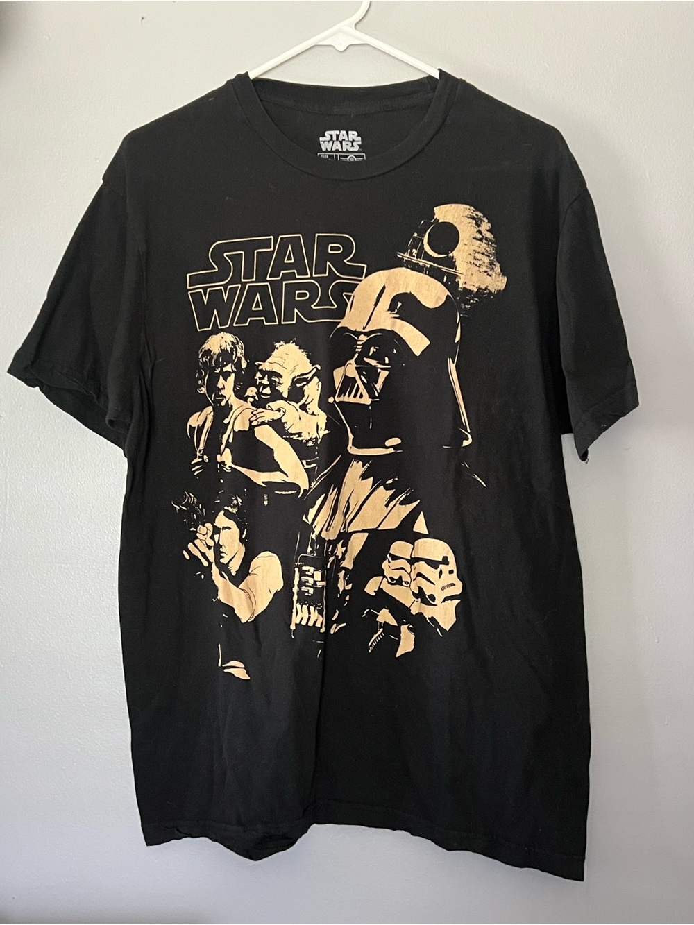 Star Wars Darth Vader Yoda Luke Skywalker Graphic Tee Size Large